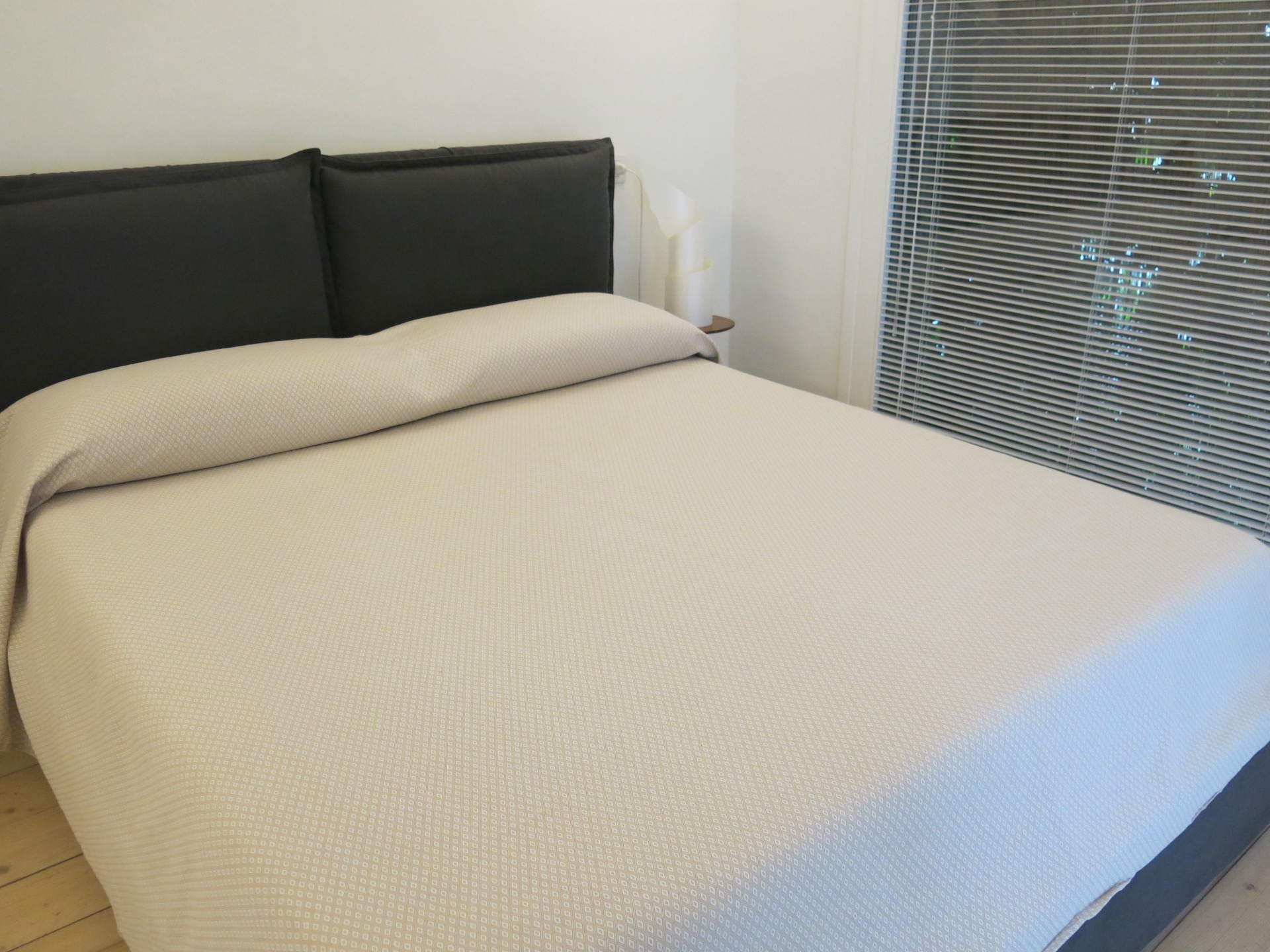 Camera matrimoniale con letto e testiera